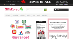Desktop Screenshot of giftskorea.com